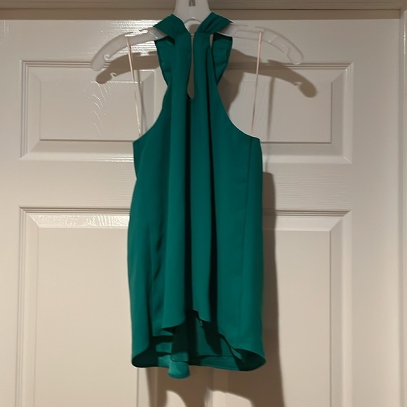 Trina Turk Vibrant Emerald Green Halter Top - Picture 2 of 4